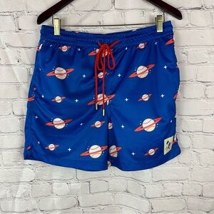 Baseballism space ball diamon air mesh Blue Shorts mens M
